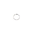 channel set wedding band (White)