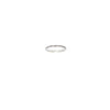 channel set wedding band (White)