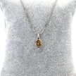 Brown Pear Diamond Pendant