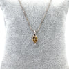 Brown Pear Diamond Pendant