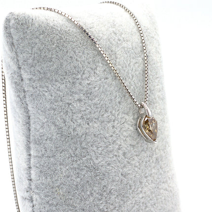 Brown Pear Diamond Pendant