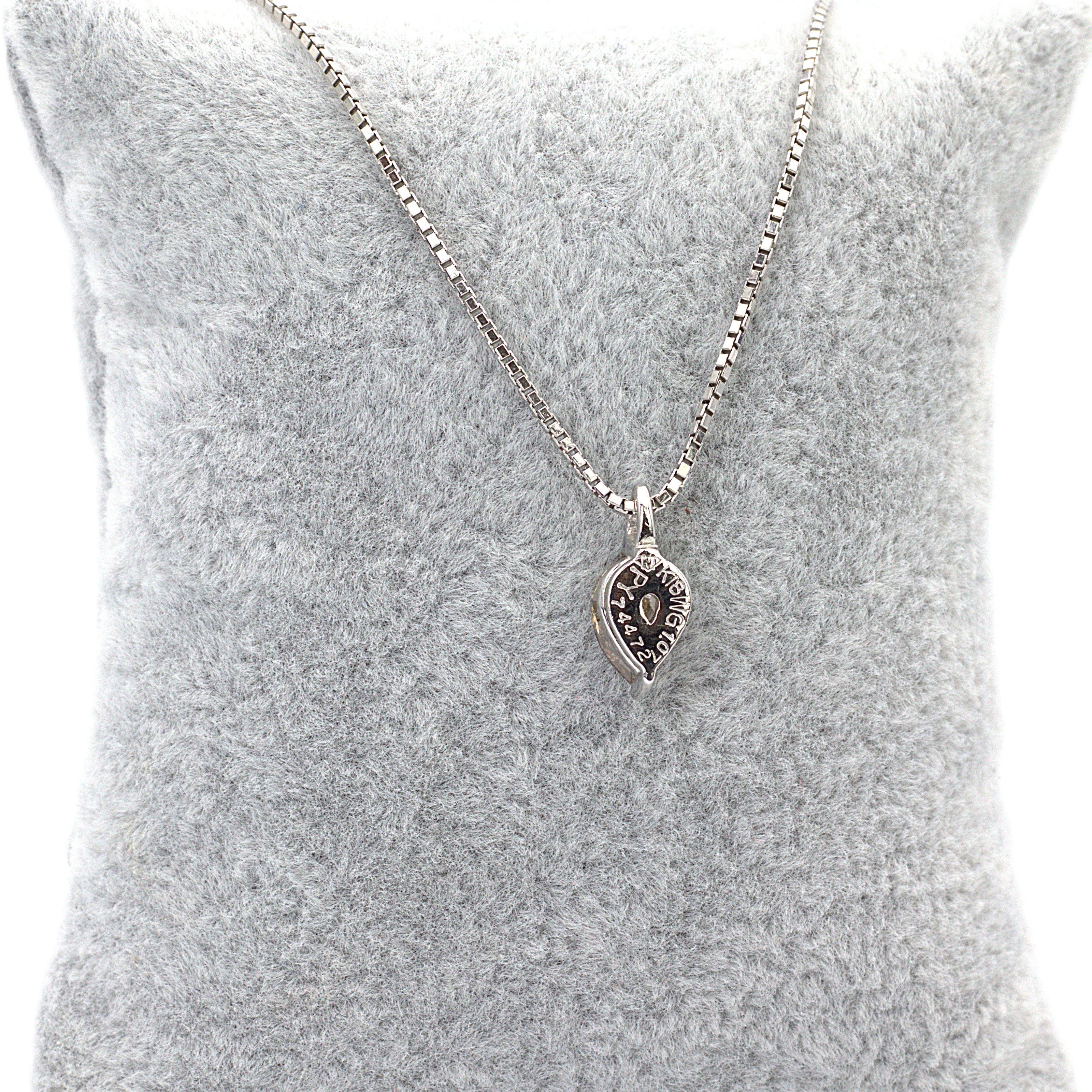 Brown Pear Diamond Pendant