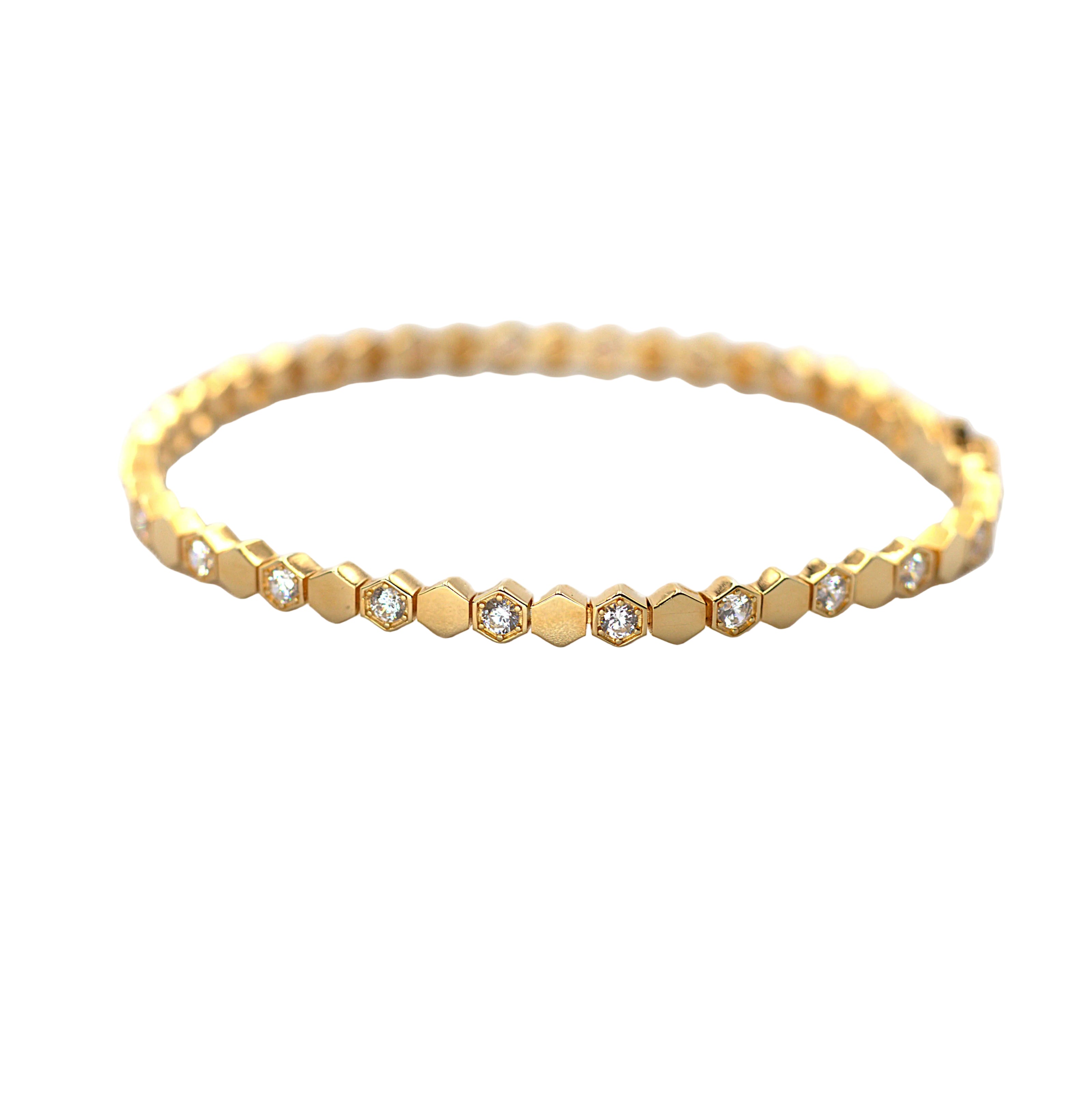 Rose‑Gold Plated 925 Silver Necklace – Sparkling CZ Detailing