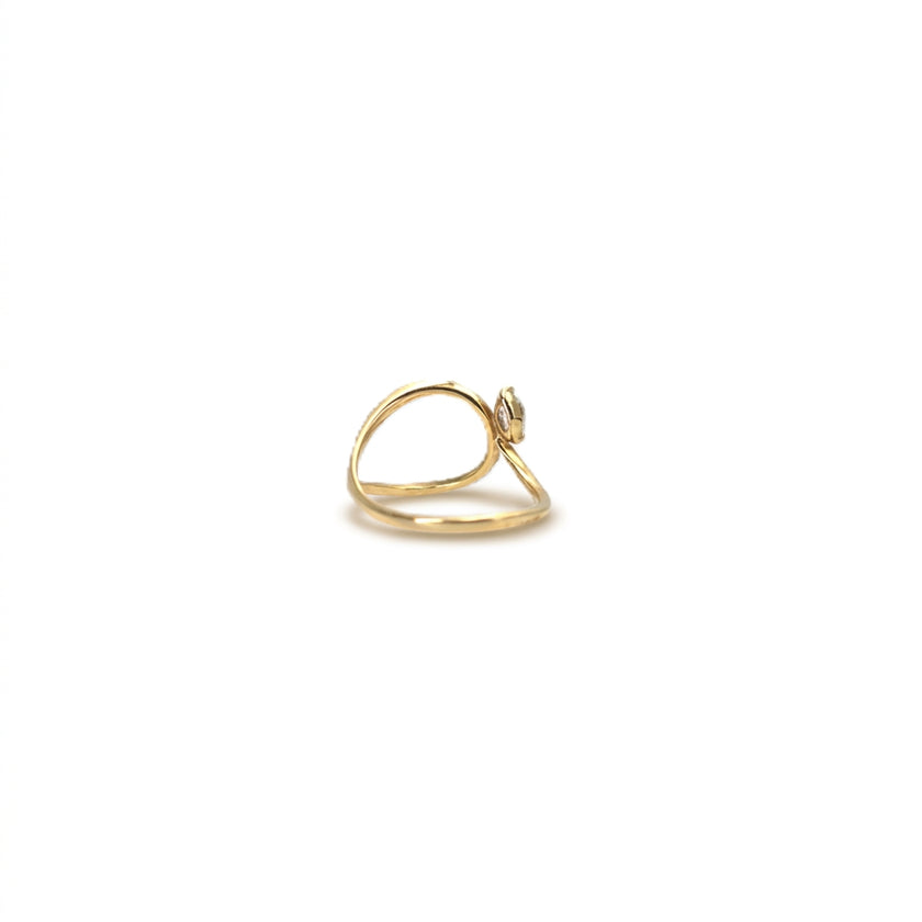 Gold Plated Platinum Diamond Ring