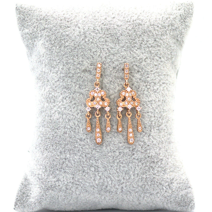 Rosegold dangling earring