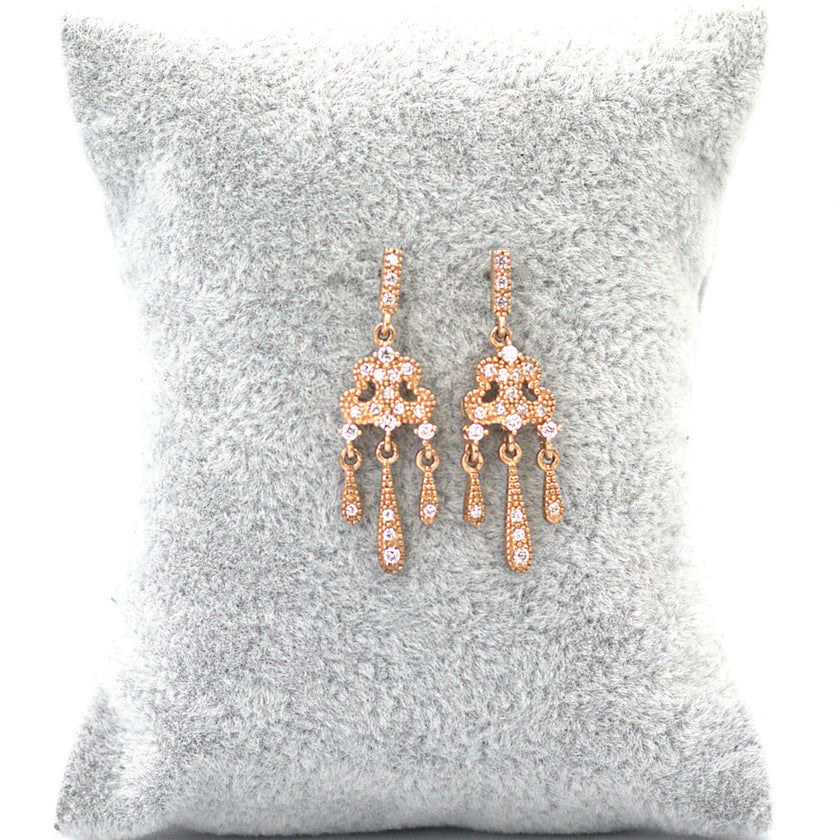 Rosegold dangling earring