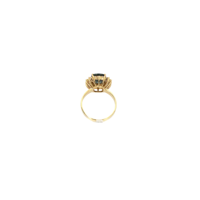Topaz and Diamond Ring
