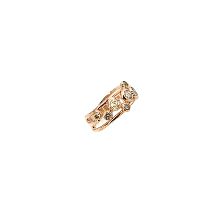Rose Gold Plated Platinum Boodle Ring