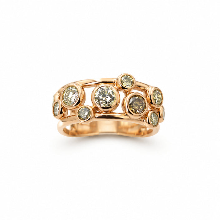 Rose Gold Plated Platinum Boodle Ring