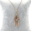 Dangle rose gold plated pendant