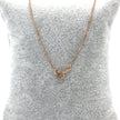 Dangle rose gold plated pendant