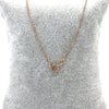 Dangle rose gold plated pendant