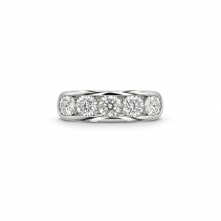 Platinum Diamond Wedding Band