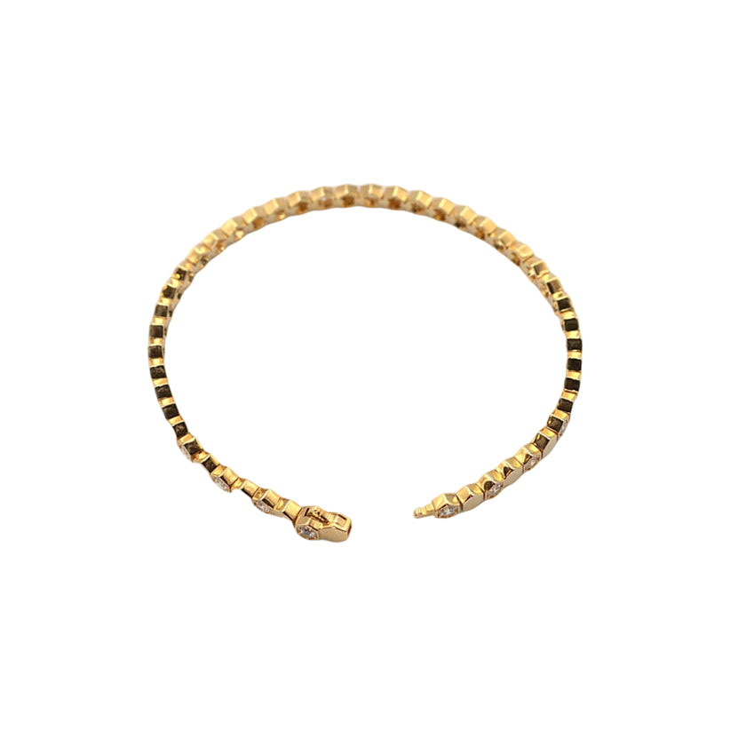 Rose‑Gold Plated 925 Silver Necklace – Sparkling CZ Detailing