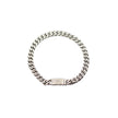 Silver CZ Curb Chain Bracelet