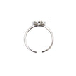 Round double halo engagement ring