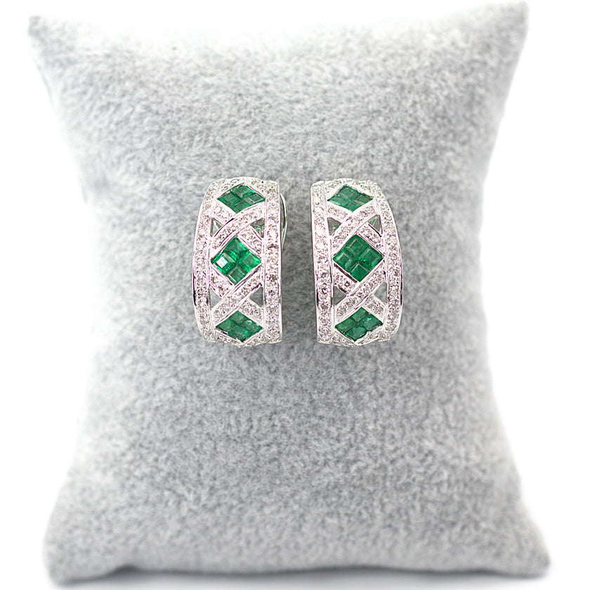 Emerald & Diamond Earring