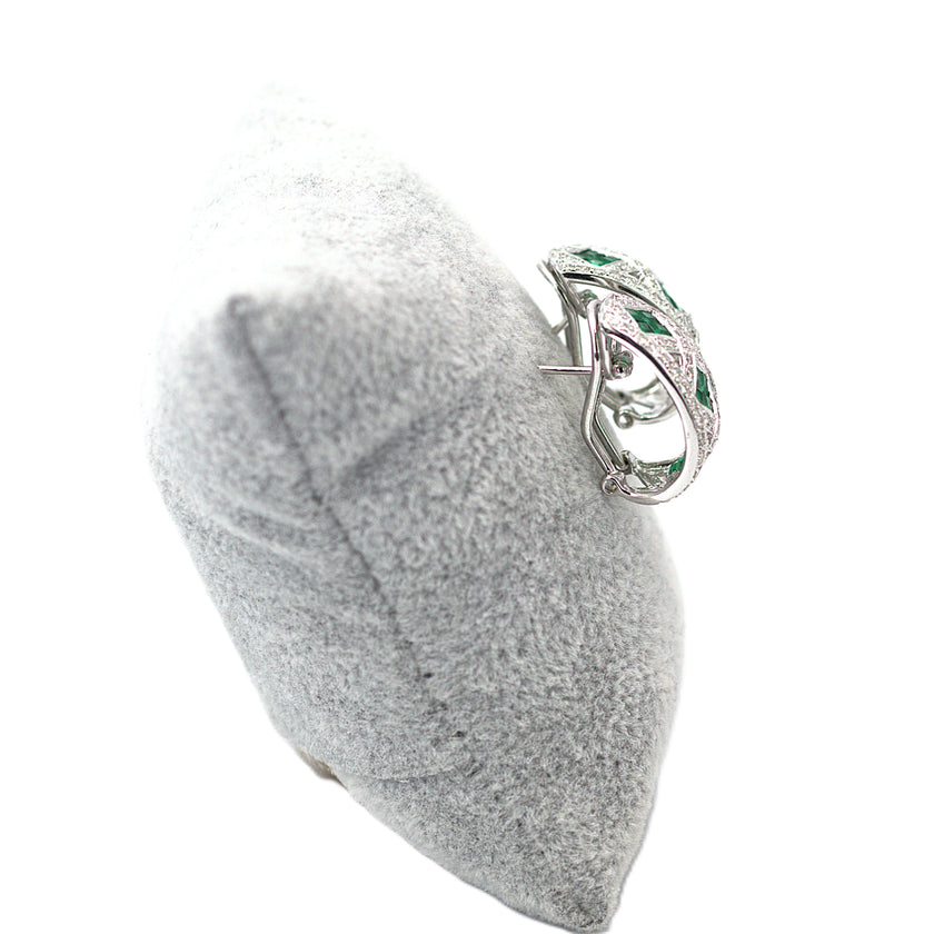 Emerald & Diamond Earring