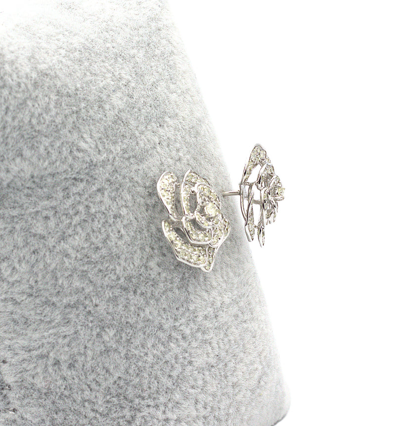 Diamond Rose Earring