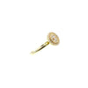 Double halo round diamond ring