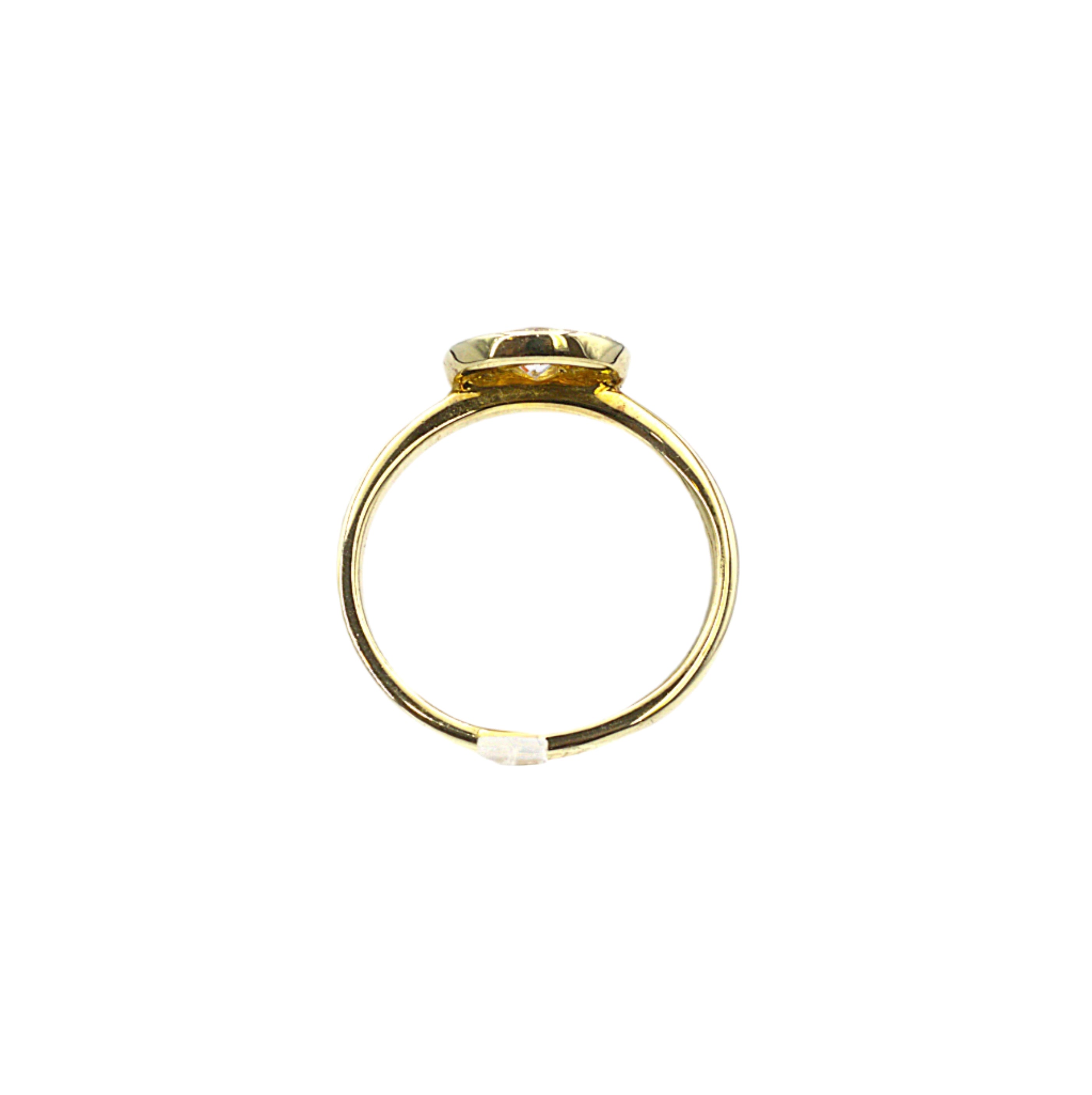 Double halo round diamond ring