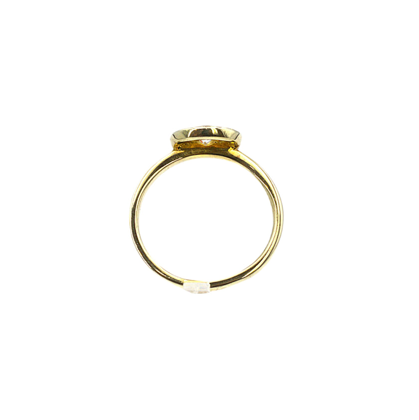 Double halo round diamond ring