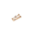 Two row rose gold band