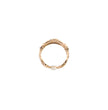 Two row rose gold band