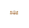 Two row rose gold band