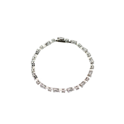 Pear & Round CZ Tennis Bracelet
