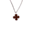 Red Clover - Silver Necklace