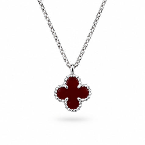 Red Clover Silver 925 Necklace
