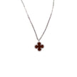 Red Clover - Silver Necklace