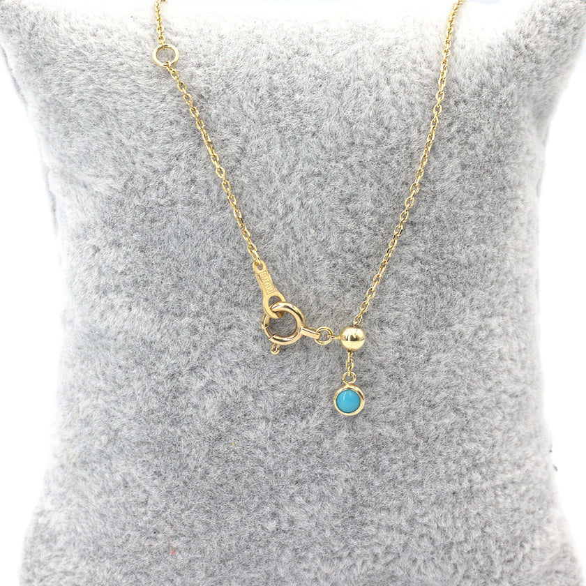 Turquoise & Rose Necklace