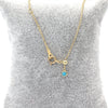 Turquoise & Rose Necklace