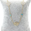Turquoise & Rose Necklace
