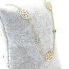 Turquoise & Rose Necklace
