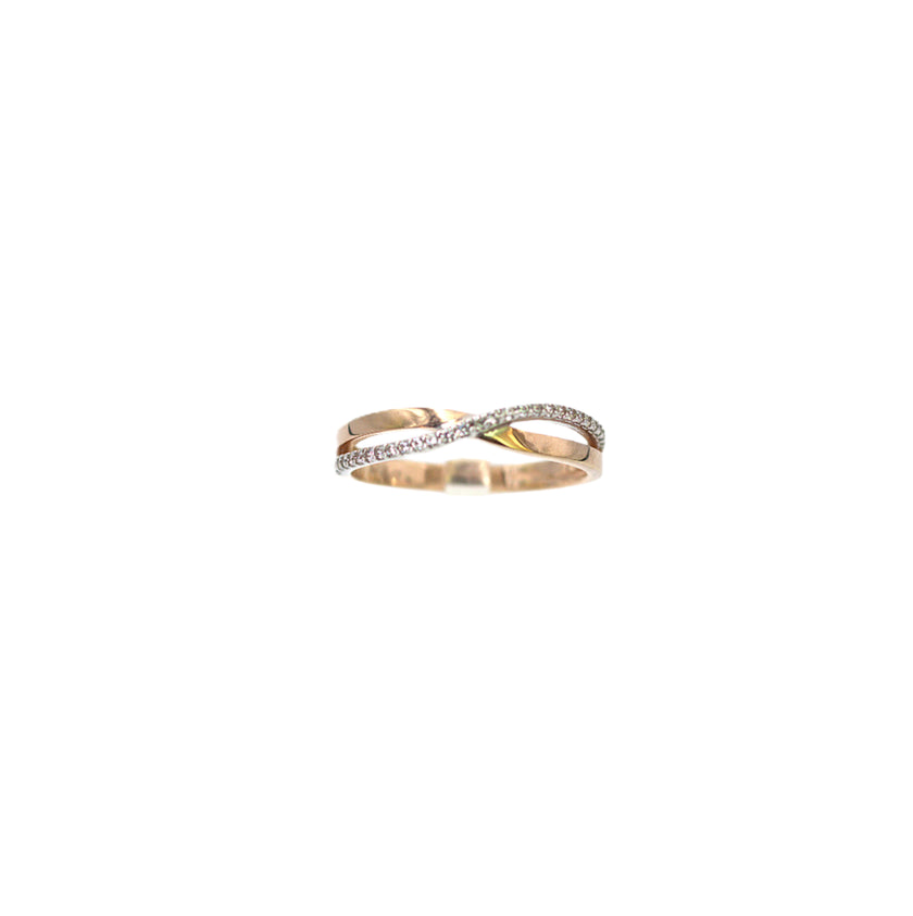 Criss-Cross Wedding Band