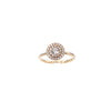Double halo round diamond ring