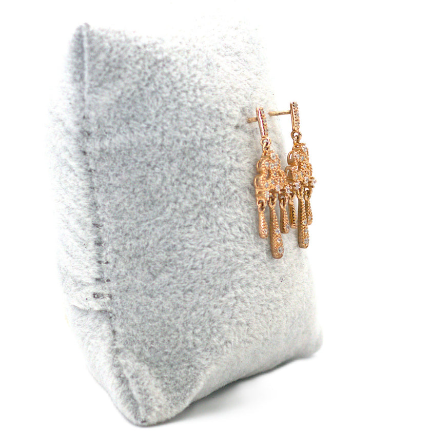 Rosegold dangling earring