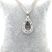 Blue sapphire & Diamond Necklace